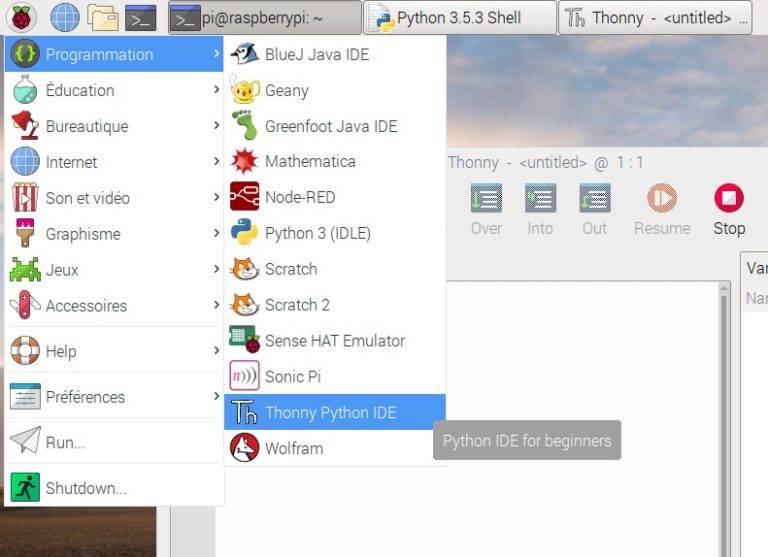écrivez Votre Premier Programme Avec Java Cnam Pix Raspbian : Commencer à programmer avec Python - Raspberry Pi France