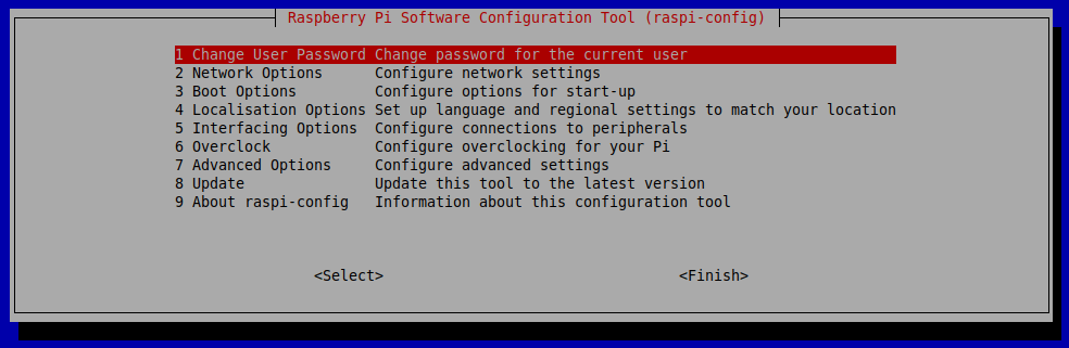 raspi-config