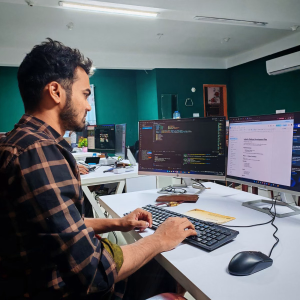Ordinateur utilisé pour coder à distance sur un Raspberry Pi